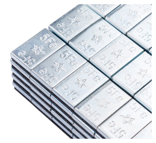 Nalepovacie závažia na ráfiky kolies 5g Edgy Galvanized 20 kusov Fivestars