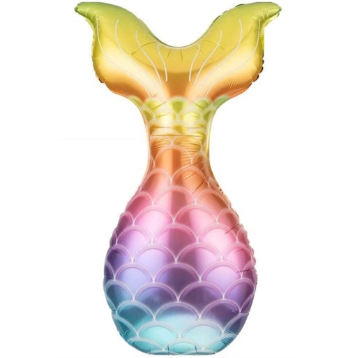 Fóliový balón Rainbow TAIL MERMAID Ariel Mermaid 1.-9. narodeniny BIG HEL 82