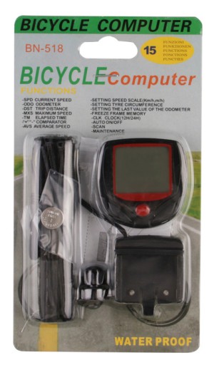 BICYKLOVÝ PULT VODEODOLNÝ LCD RÝCHLOMER