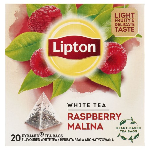 Lipton Malinový pyramídový biely expresný čaj 20 ks 30g