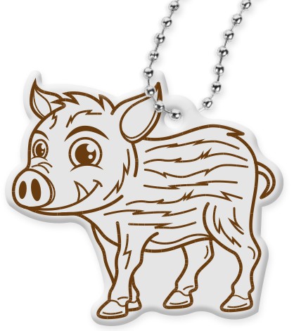 PRÍvesok na kľúče REFLEXNÝ PRÍVESEK BOAR
