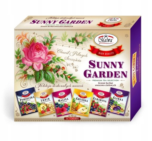 Malwa Sunny Garden Exkluzívna kolekcia čajov 72g