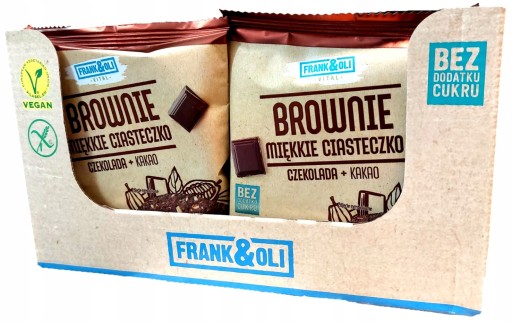 Frank&Oli Soft Brownie torta s čokoládou a kakaom 50g
