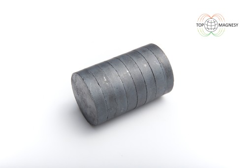 Cylindrický feritový magnet 40x8 mm F30, sada 5 kusov