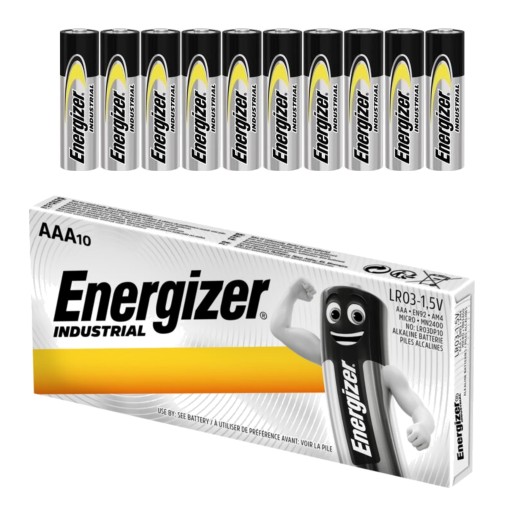 10x VÝKONNÝ ENERGIZER INDUSTRIAL LR3 R3 AAA BATÉRIA