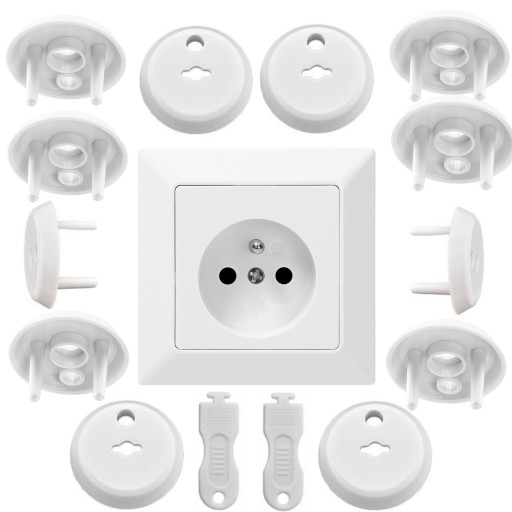 12x ZÁMOK KRYTU KONTAKTNÝCH ZÁSUVEK S PIN