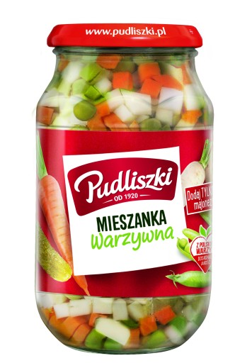 Pudliszki zeleninová zmes na šaláty 450g