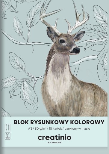 CREATINIO VEĽKÝ BLOK A3 FARBA 10 listov 80G