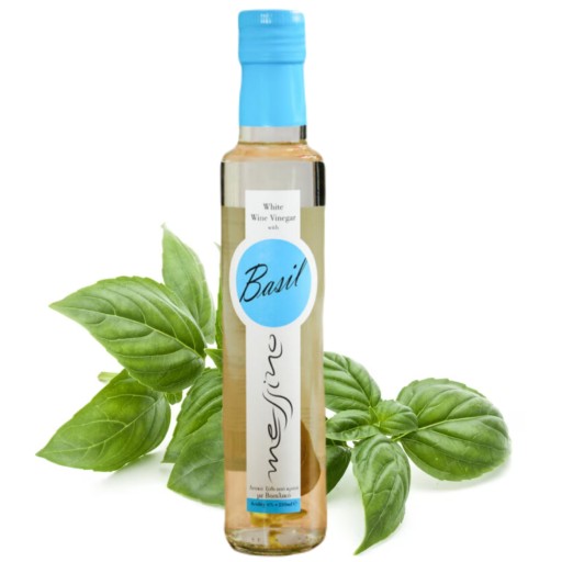 Ocot z bieleho vína s bazalkou, papadeas, grécky bylinný ocot 250 ml Messino