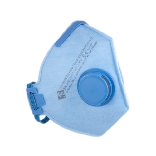 Protiprachová polomaska P2 FFP2 s bočným ventilom, ventil na boku