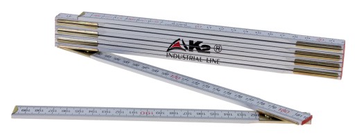 Drevená skladacia miera, meter, obojstranná stavebná stolárska miera, K2, 2m