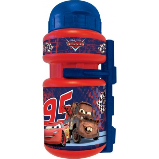 Detská fľaša na vodu + košík na fľašu Cars CARS 350 ml