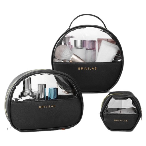 Kozmetická taštička Travel Organizer Transparent 3 ks