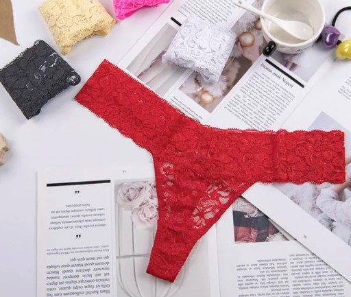 SEXY ČERVENÁ JEMNÁ ZMYSELNÁ ČIPKA DÁMSKE MYŠLIENKY XXL