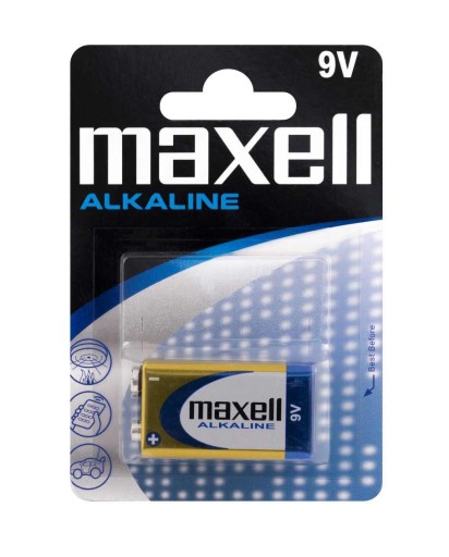Alkalická batéria 6LR61 9V (R9*) Maxell 1 ks.