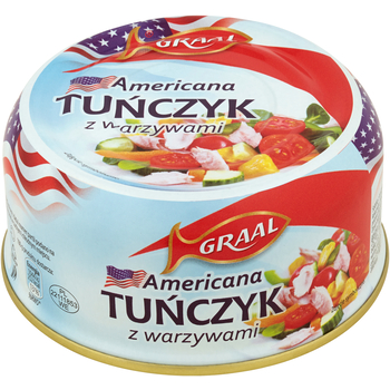 1x 280g GRAAL Americana šalát Tuniak so zeleninou