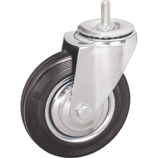 SADA OTOČNÝCH KOLIES BEŽECKÉ KOLESÁ GUMOVÉ VÍRITÉ KOLESO 75MM 50KG SHANK M12