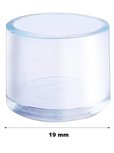 OCHRANNÉ POTAHY NA NÔŽKY NÁBYTKU SILIKÓNOVÉ okrúhle 19 mm, 16 ks