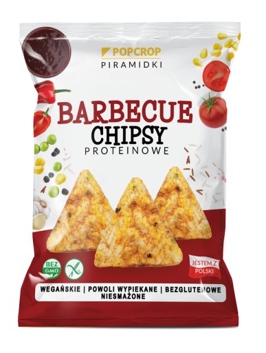 Proteínové pyramídové chrumky s príchuťou BARBECUE bez múky