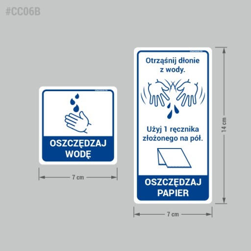 Save Water, Save Paper - samolepky