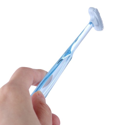 Hygienická kefka a škrabka na jazyk úsmevu