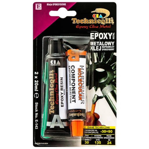 EPOXIDOVÉ LEPIDLO NA KOVY PEVNÉ AKO OCEL, DVOJZLOŽKOVÉ UNIVERZÁLNE 2X20ml