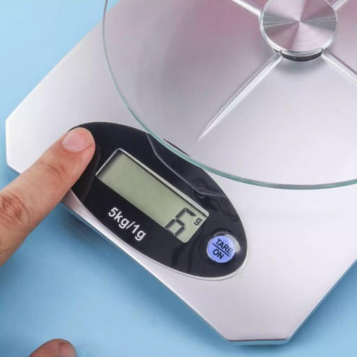 LCD KUCHYŇSKÁ VÁHA DO 5KG, ELEKTRONICKÉ SKLO