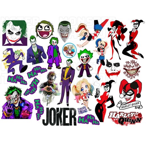 UMÝVAJÚCE DOČASNÉ TETOVANIE PRE DETI DETSKÝ JOKER ORIGINÁLNE DIZAJNY