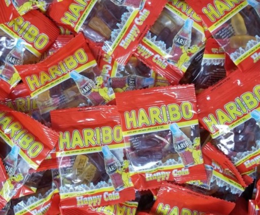 Haribo Happy Cola Mini Pack 10 ks x 10 g želé fazuľky z Nemecka DARČEKOVÉ balenie