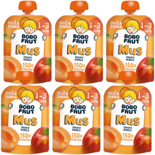 Bobo Frut jablková marhuľová pena pre deti 150 g