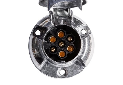 Kovová zásuvka 7PIN zástrčka prívesná zástrčka 12V