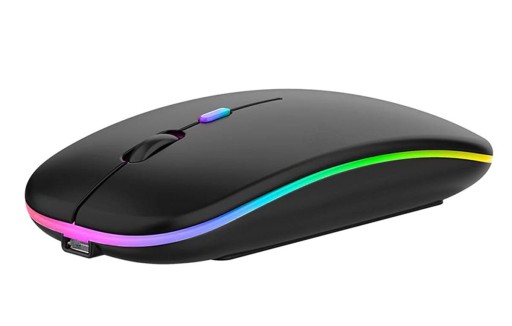 BEZDRÔTOVÁ OPTICKÁ MYŠ PRE LAPTOP USB BLUETOOTH LED PODSVETLO