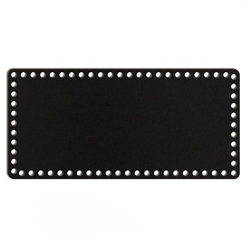 čierny základný košík dno 19x40cm HDF obdĺžnik