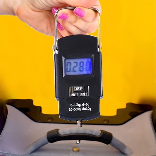 Váha na batožinu cestovná turistická letecká spoločnosť vrecko na ruku 50 kg LCD