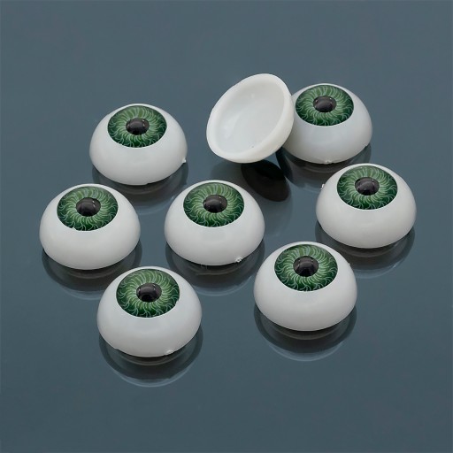 Oči na hračky plastové 20x10mm 4 páry