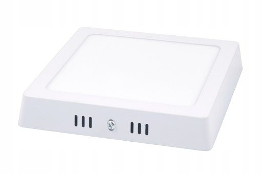 LED štvorcový stropný panel, povrchová montáž, 12W CCD