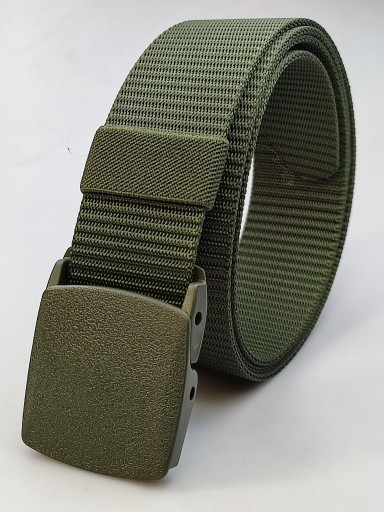 Nohavicový opasok, 4 cm, dĺžka 120 cm, olivová/khaki
