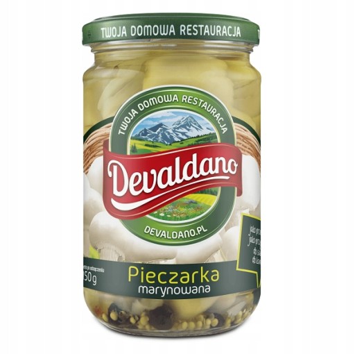 Marinované šampiňóny 280g Devaldano