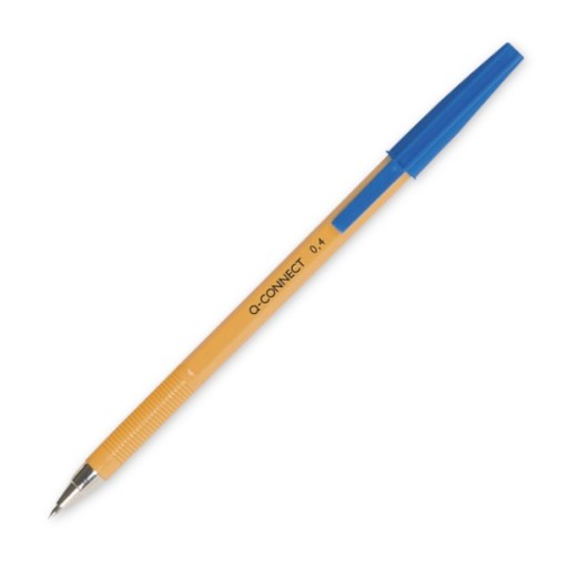 Guľôčkové pero Modrá vymeniteľná náplň Q-Connect 0,4 mm