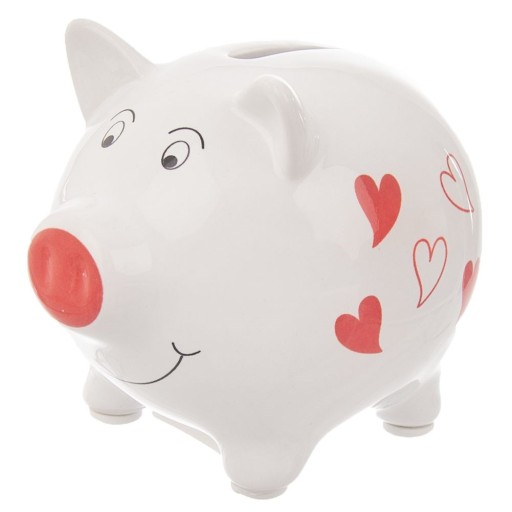 PIGGY prasiatko rozbité na peniaze a mince