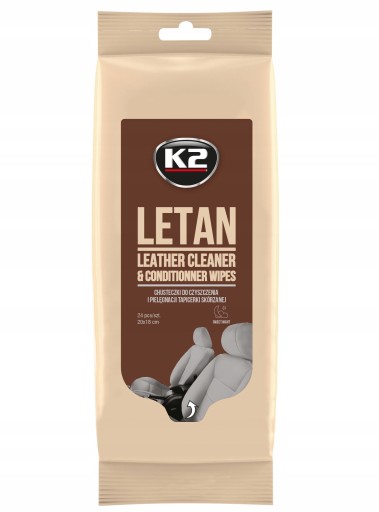 Utierky K2 LETAN WIPES na kožené čalúnenie