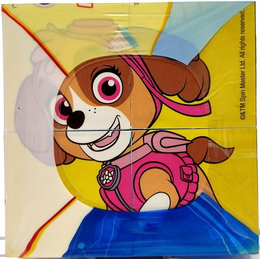 PAW PATROL Logická kocka Puzzle 8 dielikov 7x7cm