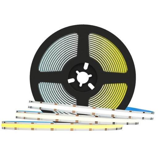 COB LED pásik 7W 1M 12V IP20 Silné jasné nepretržité svetlo 320LED Ekonomický