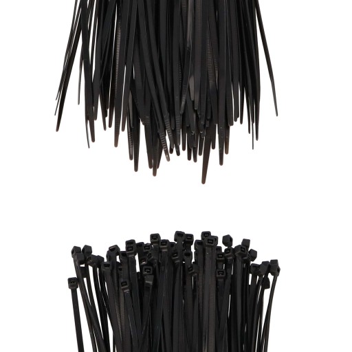 200x sťahovacie pásky Káblové pásky Zipsy 3,6 x 300 mm Silné UV sťahovacie pásky