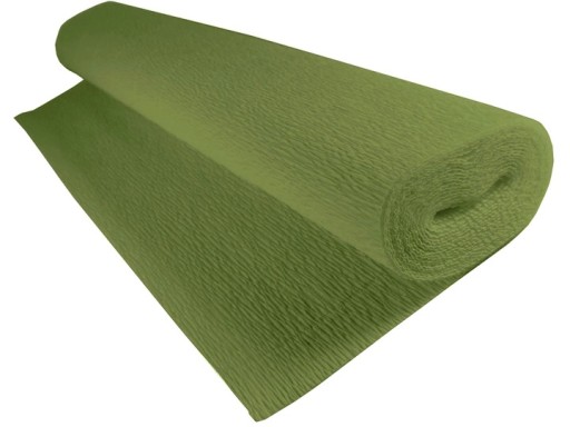 Krepový papier 180 g/m2 šalvia zelená Dekoračný krepový papier OZDOBNÝ ŠKOLSKÝ PAPIER