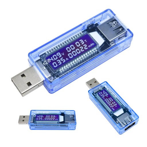 METER VOLTMETER USB NAPÄTIE TESTER AMPÉRMETER