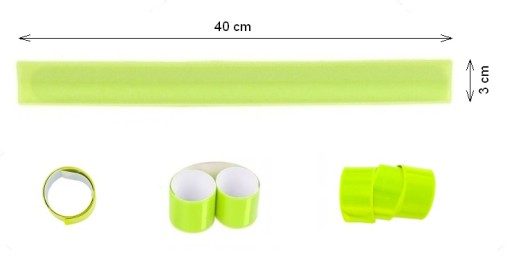 10 X REFLEXNÉ VÝSTRAŽNÉ REFLEXNÉ PÁSMO BICYKEL