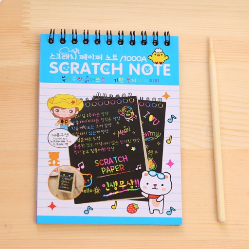 Vyfarbovacia stieracia strana SCRATCH-PAGE karty 10x14