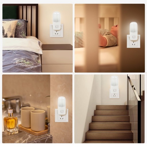 LED NOČNÁ LAMPA PRE KONTAKTNÉ VÝKONNÉ BIELE SVETLO