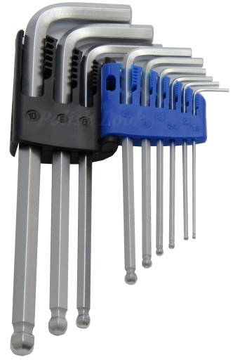 HEX imbusové kľúče 1,5-10mm CrV 9 kusov